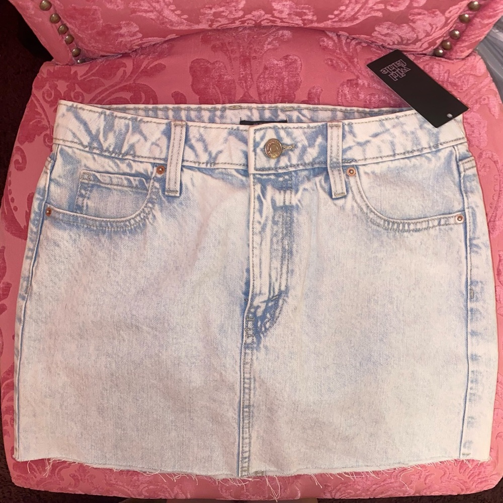 Wild Fable Denim Mini Skirt Target Light-wash 90s Y2K Small 2 4 Festival Pockets
